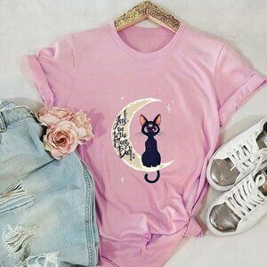 Sailor Moon Luna Shirt I Love You to the Moon and Back Anime